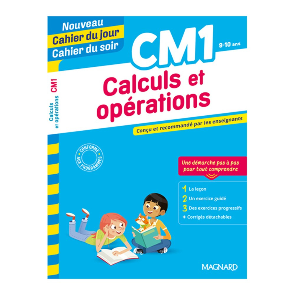 Calculs et opérations CM1  Cahier du jour Cahier du soir