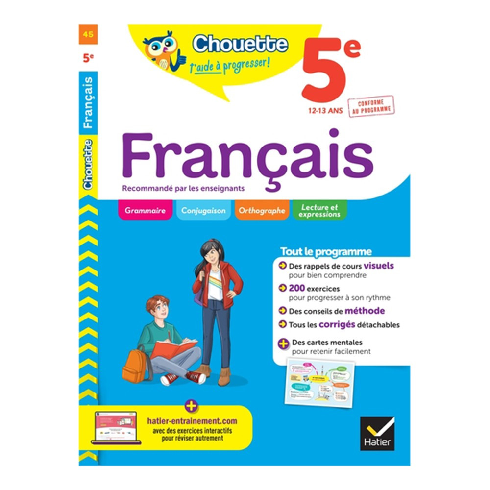Français 5e cahier de révision et d'entraînement