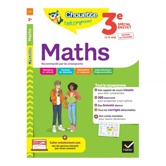 Maths 3e cahier de révision...