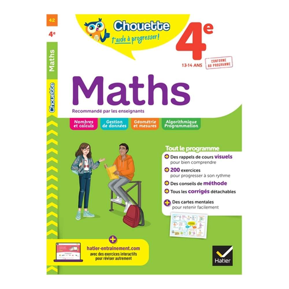 Maths 4e cahier de révision et d'entraînement