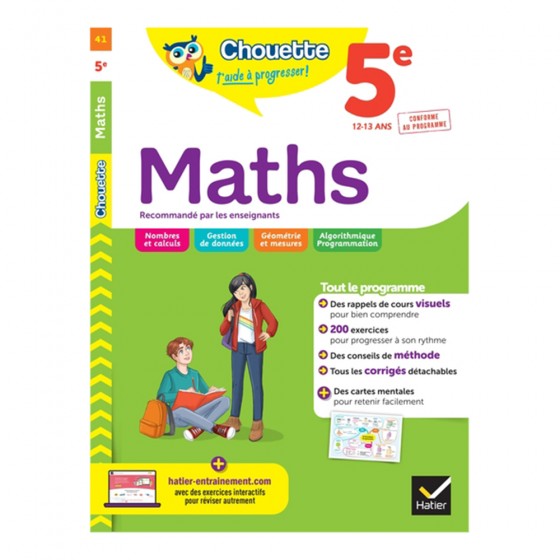 Maths 5e cahier de révision...