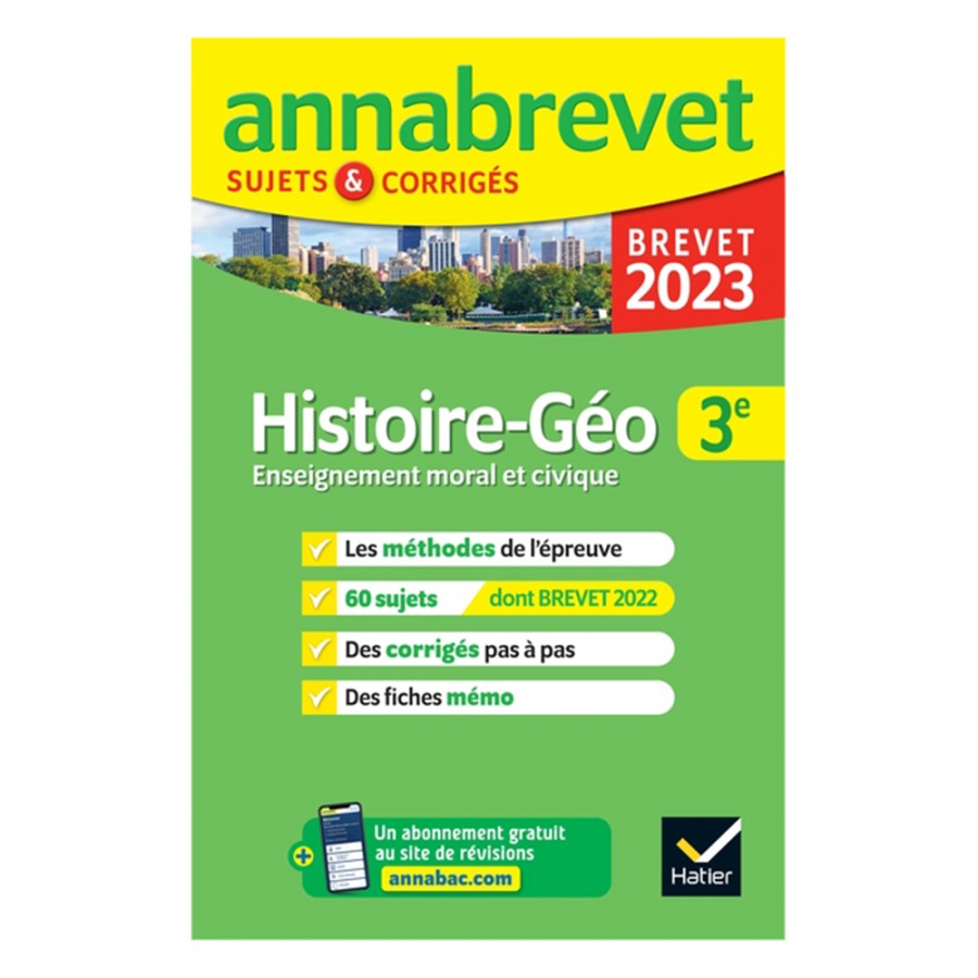 Annales Brevet Avec Corrigés Gratuit Annales du brevet Annabrevet 2023 Histoire-géographie EMC 3e méthodes du brevet & sujets corrigés