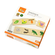 Puzzles Cycle de vie animaux et plantes - 6 Puzzles en bois de 4 pièces