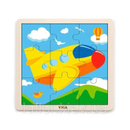 Puzzle sur un bloc de 9 éléments - Avion