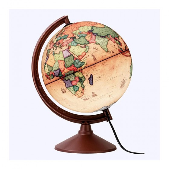 DELEND Globe terrestre Rose illuminé avec Support construit en 5 Couleurs  LED Night Light Géographie Facile à Lire pour Les Enfants et Adultes  30cm/11.8po : : Fournitures de bureau