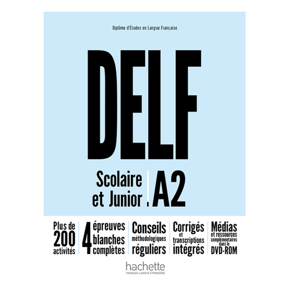 DELF A2 Scolaire et Junior + DVD-ROM (audio + vidéo) - Nouvelle édition