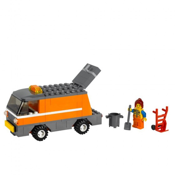 un camion avec remorque ou un camion de crème glacée