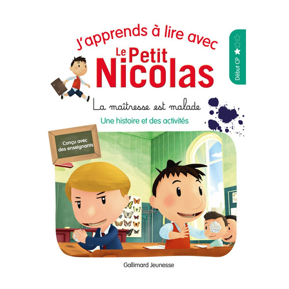 J'apprends à lire avec Le Petit Nicolas -  La Maîtresse est malade -  Marjorie Demaria