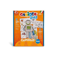 Puzzle Robots et 8 feutres - Carioca Baby Combino