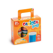Carioca Baby - Peinture à doigts - Tempera Finger Coulours - 6 pcs x80ml