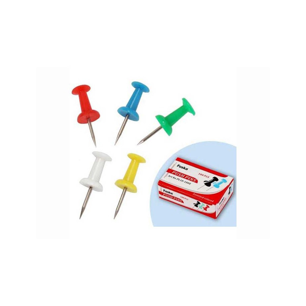 Épingles pour tableau d'affichage, 35 pièces, colorées