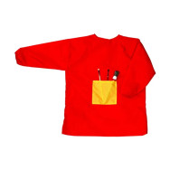 Tablier de peinture rouge pour les enfants de 4 à 6 ans