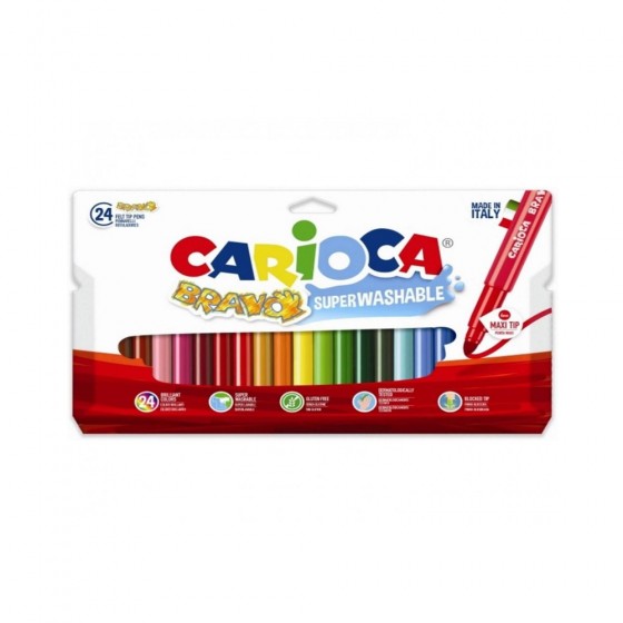 12 Crayons Couleur avec Gomme Tita CARIOCA – Somapaf