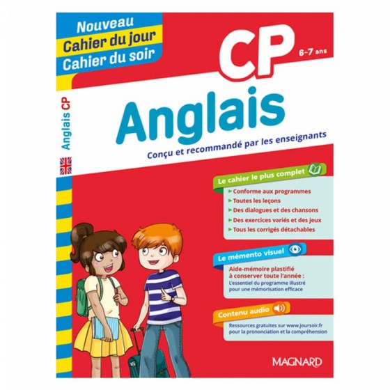 Cahier du jour cahier du soir CP anglais