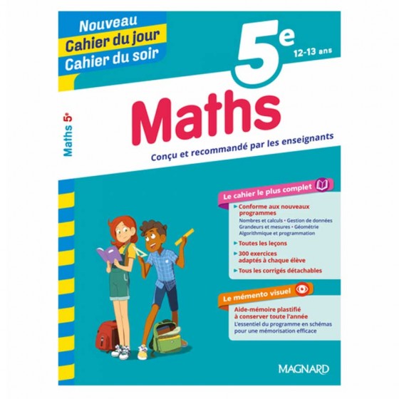 Cahier du jour cahier du soir 5 éme maths