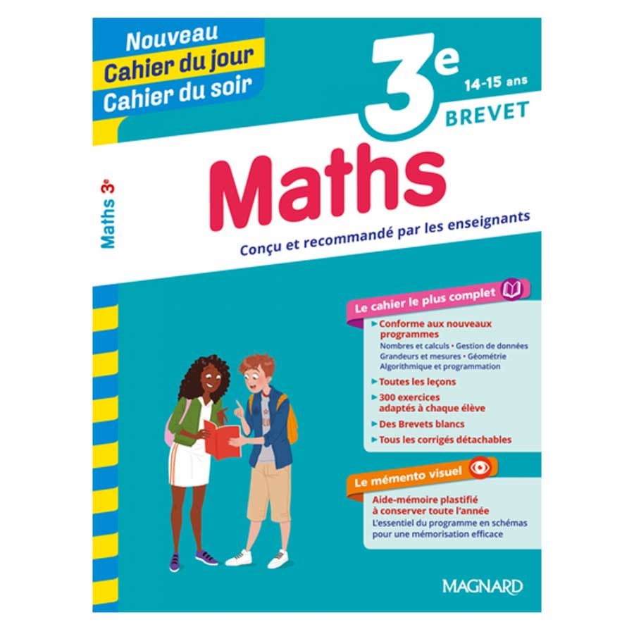 Cahier du jour cahier du soir 3 éme maths