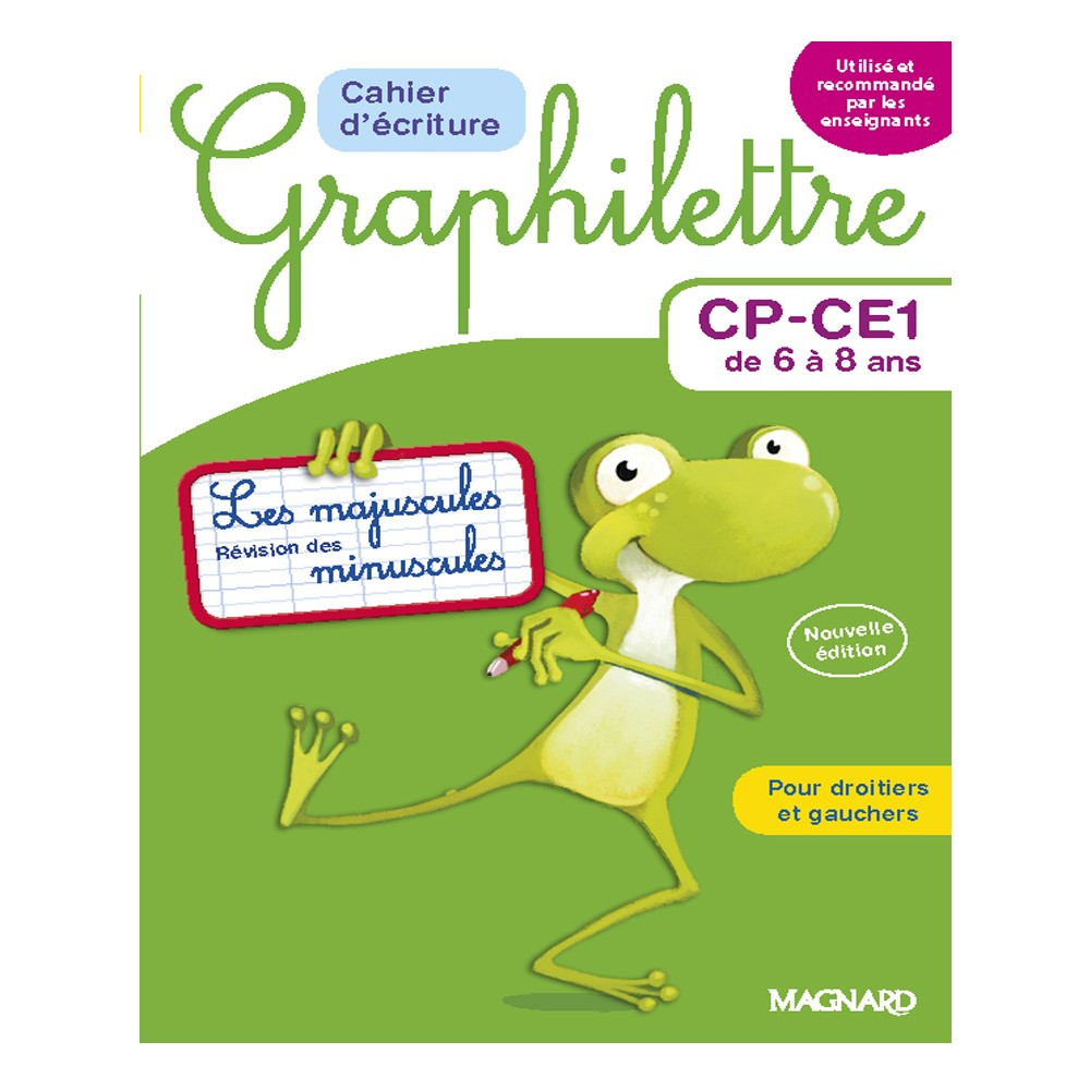 Cahier d'écriture CP-CE1 - Les majuscules et révision des minuscules