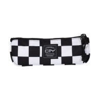 ECLAIR- Trousse à crayons Damiers- noir