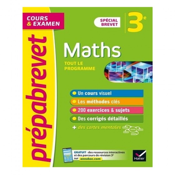 Maths 3e Spécial Brevet -...