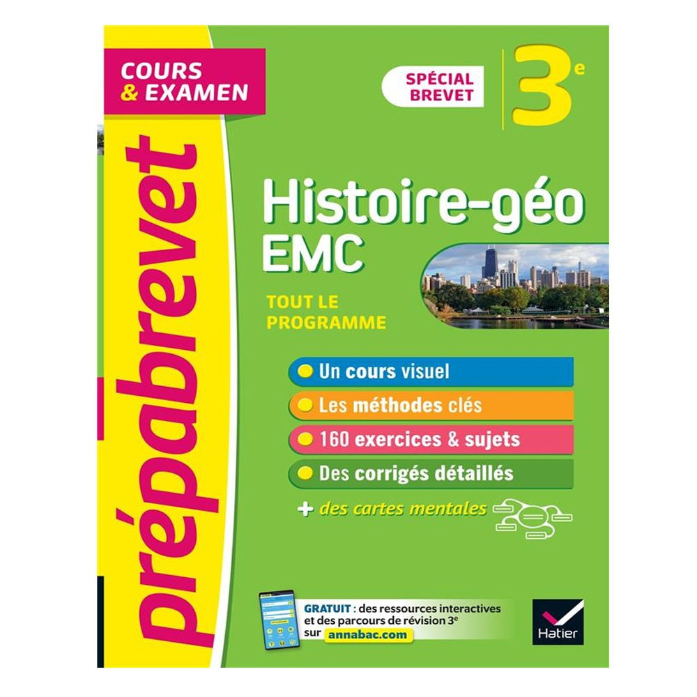 Prépabrevet- Histoire- Géographie Enseignement moral et civique 3e Spécial Brevet - Tout le programme