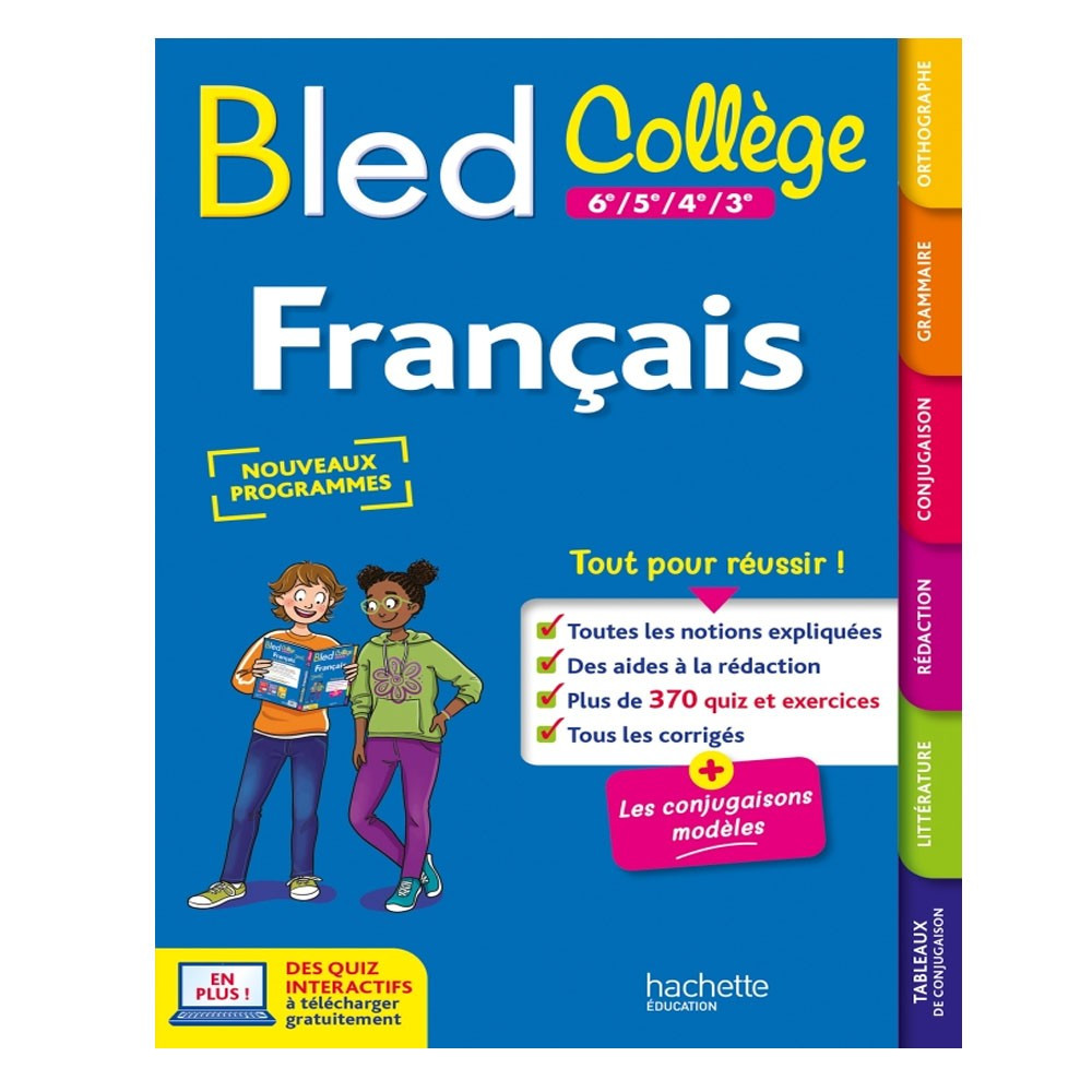 Français 6e à 3e Le Bled Collège