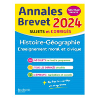 Annales BREVET 2024- Histoire Géographie, Enseignement moral et civique 3e