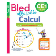 Bled effaçable calcul CE1