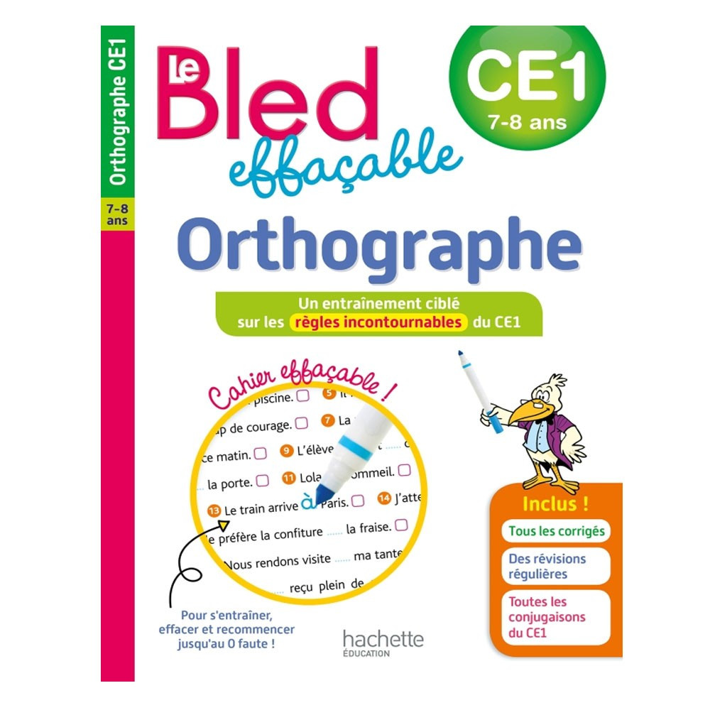Le BLED effaçable Orthographe CE1