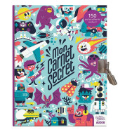 Mon carnet secret - Avec 150 autocollants et 1 cadenas