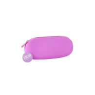 Étui ovale en silicone pour lunettes fresh collection, couleurs pastel