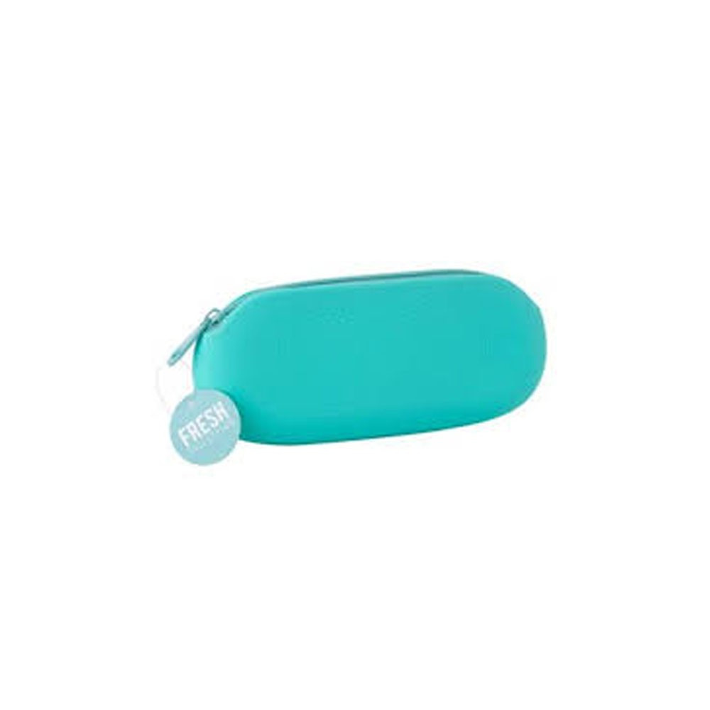 Étui ovale en silicone pour lunettes fresh collection, couleurs pastel