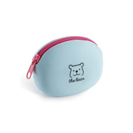 Porte monnaie en silicone - Bleu