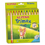 Boîte de 12 crayons de couleur Trimax Jumbo