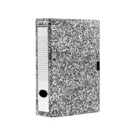 Boîte d'archives marbrée ARCHIDOC Dos 5cm grise 400 feuilles