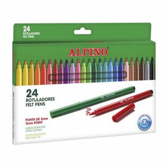 Etui 24 Crayons de Couleur ALPINO