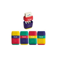 Taille-crayon et gomme à mélange de capsules 2 en 1