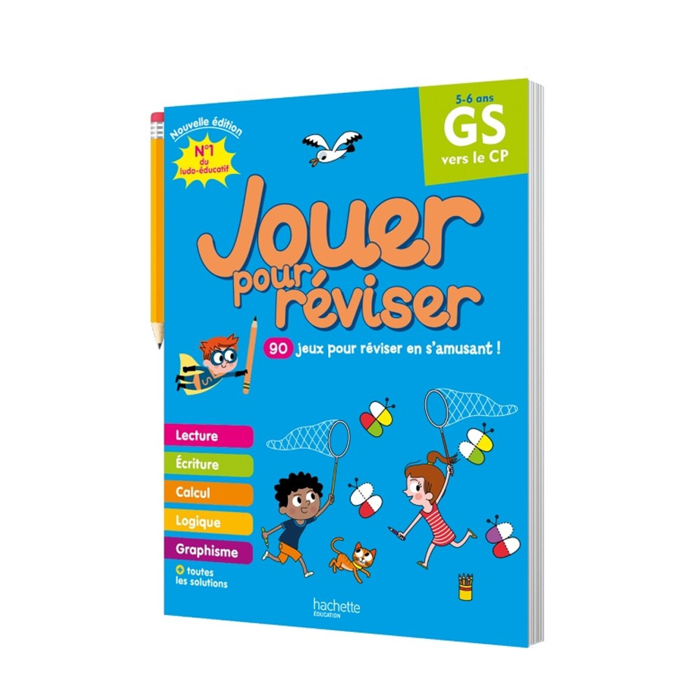 Jouer pour réviser - De la GS au CP 5/6 ans - Cahier de vacances - Edition 2024