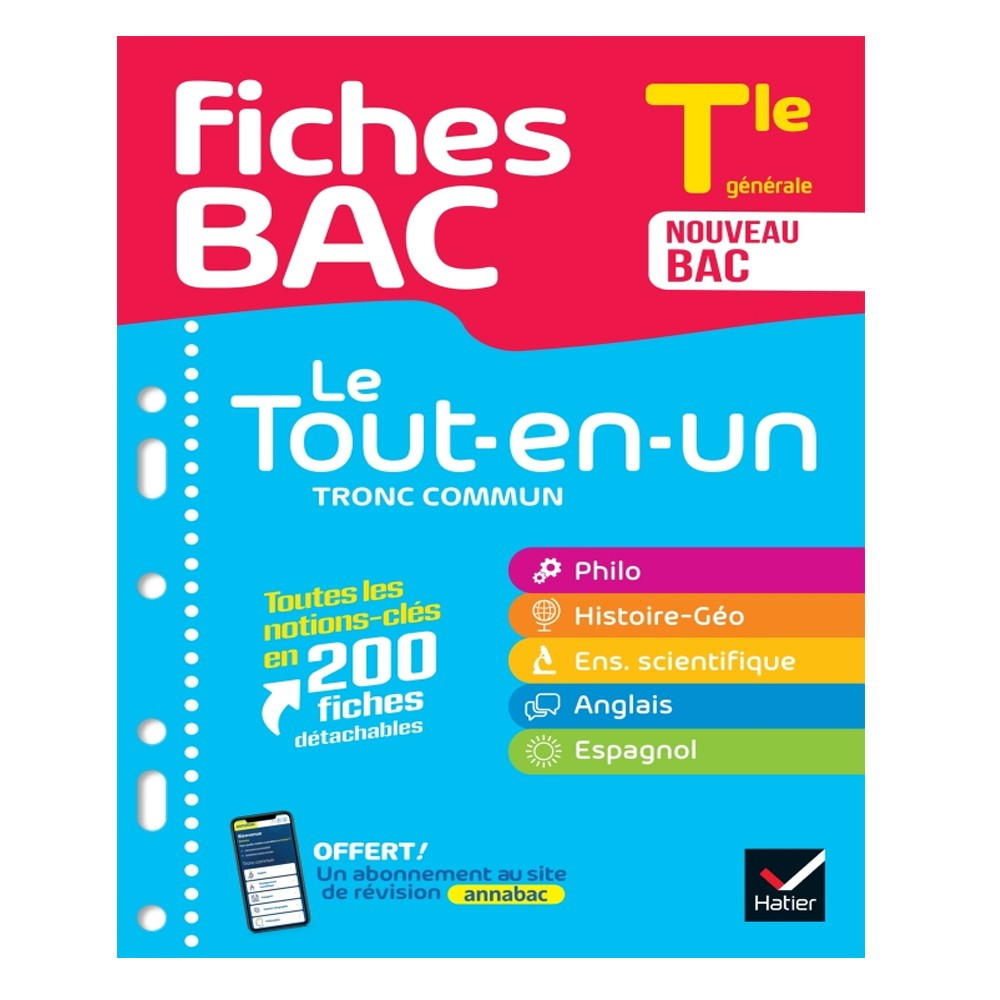 Fiches bac - Le Tout-en-un Tle générale - Grand Format Edition 2025