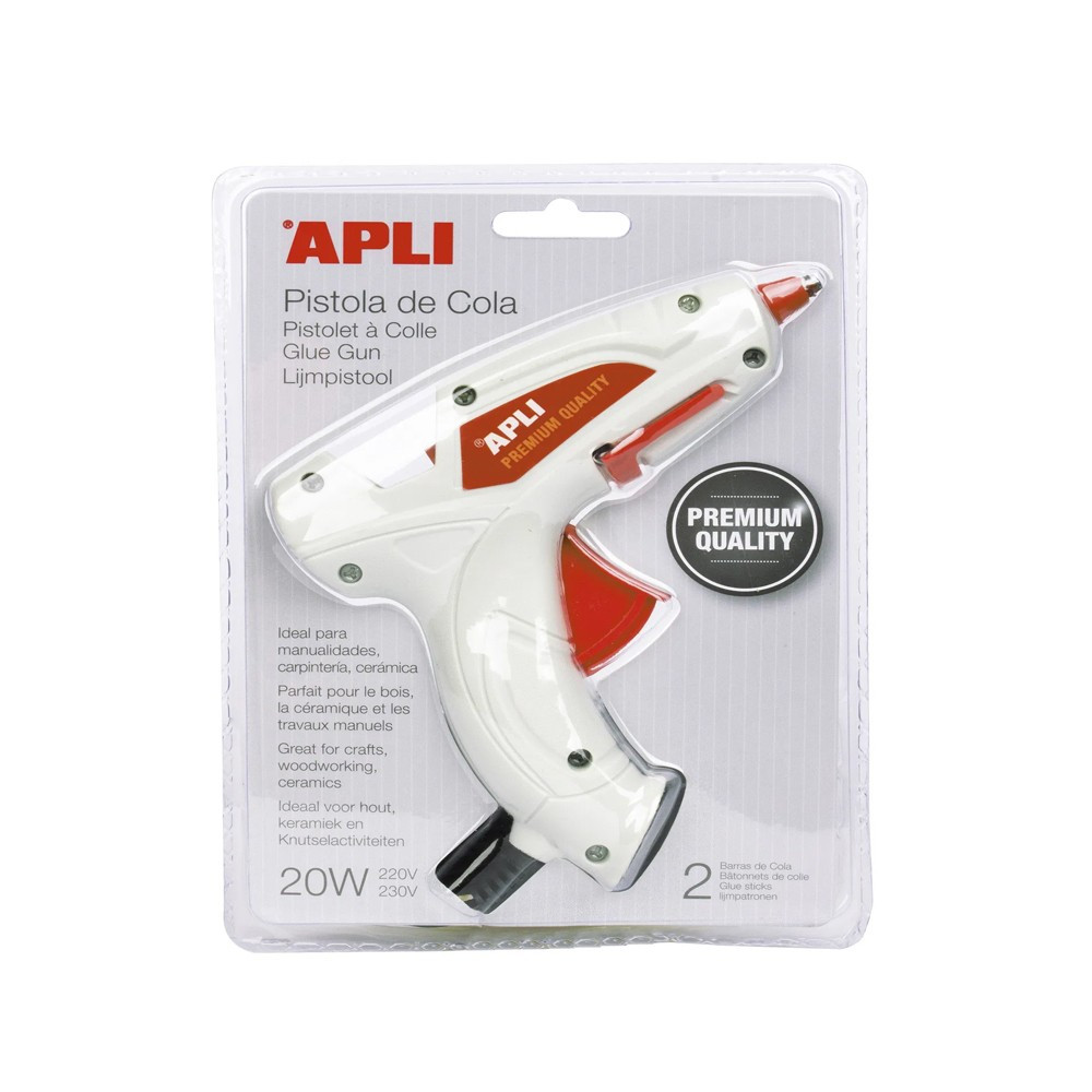 Pistolet à colle 20 w, en blister