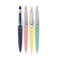 Stylo bille capsule argent encre bleue