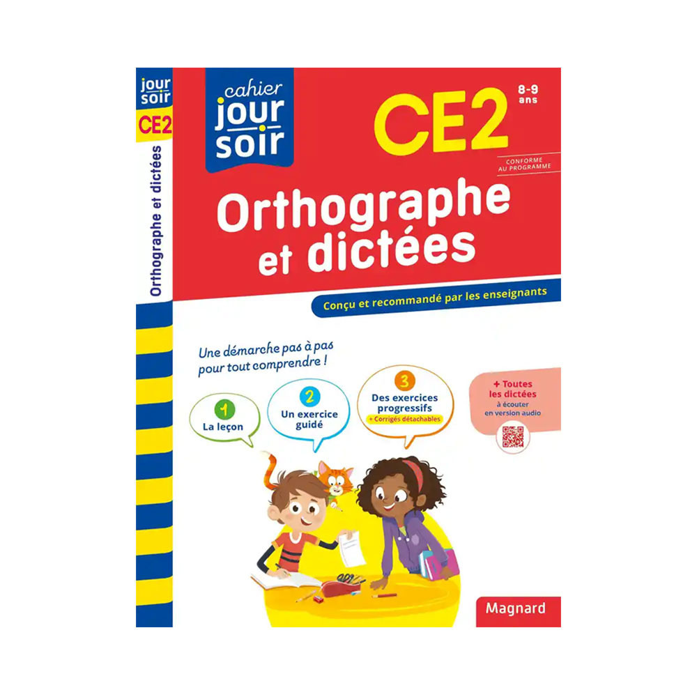 Orthographe et dictées CE2 - Cahier Jour Soir