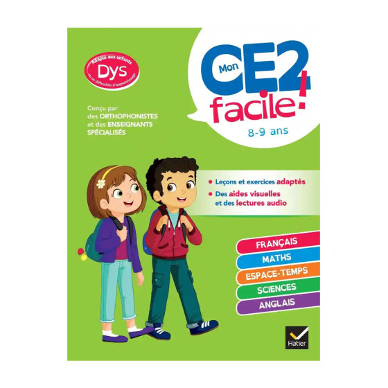 Mon CE2 facile ! adapté aux enfants DYS ou en...