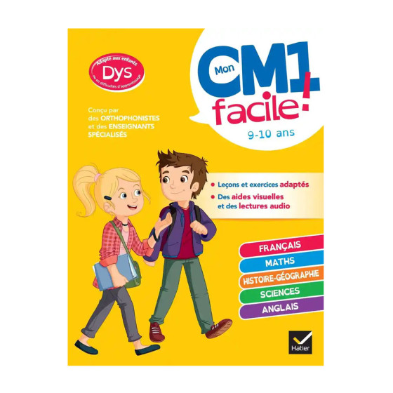 Mon CM1 facile ! adapté aux enfants DYS ou en...