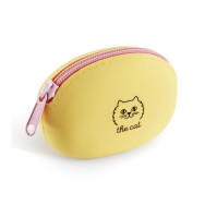 Porte monnaie en silicone - Jaune