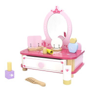 Coffret de maquillage de table en bois