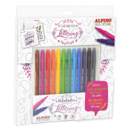 Coffret de 21 feutres + Guide d'initiation au Lettering