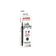 Coffret de calligraphie 6 stylos à double pointe