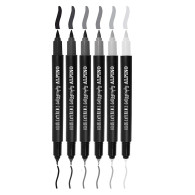 Coffret de calligraphie 6 stylos à double pointe