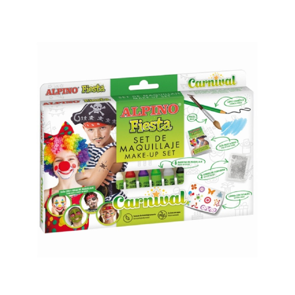 Bâtons de peinture pour le visage Alpino, ensemble carnaval