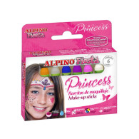 Bâtonnets de maquillage Princesse Alpino. Boîte de 6 unités de 5 g.